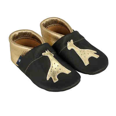 Lederpuschen / Hausschuhe / Slipper mit Giraffe Hausschuhe 2