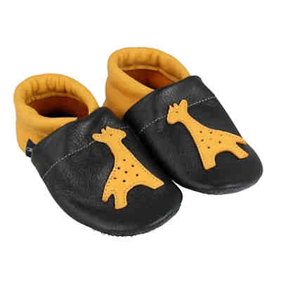 Krabbelschuhe / Lederpuschen / Hausschuhe mit Giraffe Krabbelschuhe 2