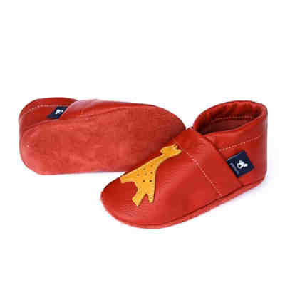 Krabbelschuhe / Lederpuschen / Hausschuhe mit Giraffe Krabbelschuhe 2