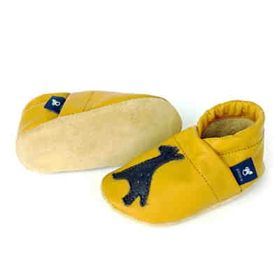 Krabbelschuhe / Lederpuschen / Hausschuhe mit Giraffe Krabbelschuhe 2