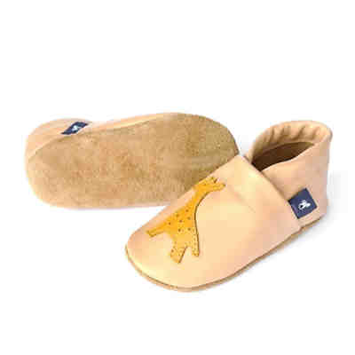 Lederpuschen / Hausschuhe / Slipper mit Giraffe Hausschuhe 2