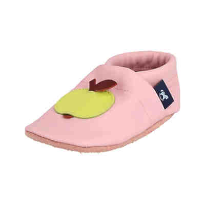 Lederpuschen / Hausschuhe / Slipper mit Apfel Hausschuhe