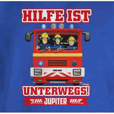 Feuerwehrmann Sam Jungen - Jungen Kinder T-Shirt - Hilfe ist Unterwegs - Sam & Jupiter - T-Shirts für Jungen 2