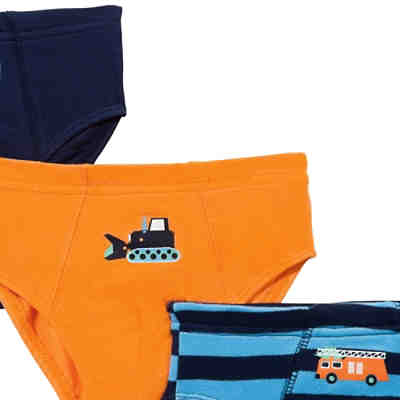 Jungen-Slip 3er-Pack Baumwolle, Single-Jersey 2