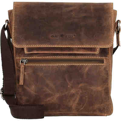 Vintage Umhängetasche Leder 22 cm Umhängetaschen