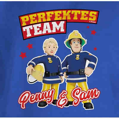 Feuerwehrmann Sam Jungen - Jungen Kinder T-Shirt - Perfektes Team - Penny & Sam - T-Shirts für Jungen 2