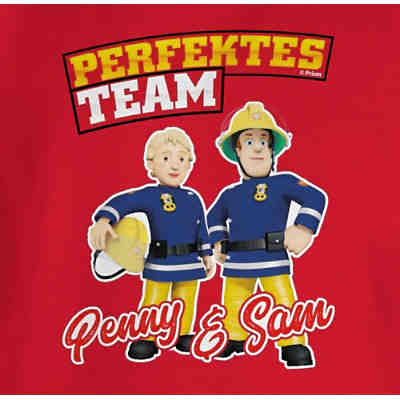 Feuerwehrmann Sam Jungen - Jungen Kinder T-Shirt - Perfektes Team - Penny & Sam - T-Shirts für Jungen 2