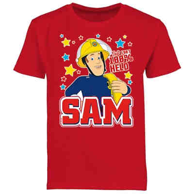 Feuerwehrmann Sam Jungen - Jungen Kinder T-Shirt - Seit 1987 - 100% Held - Sam - T-Shirts für Jungen