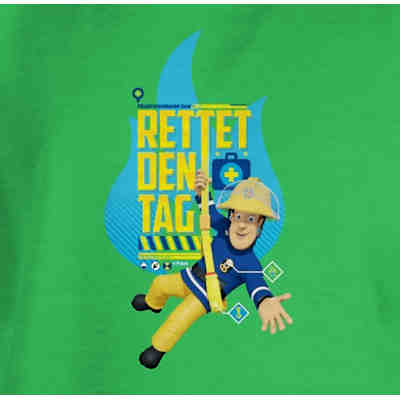 Feuerwehrmann Sam Jungen - Jungen Kinder T-Shirt - Rettet den Tag - T-Shirts für Jungen 2