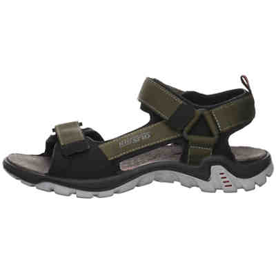 Herren Trekkingsandalen Dino Sandale Wandern Bequem Outdoor Veloursleder uni Outdoorsandalen 2