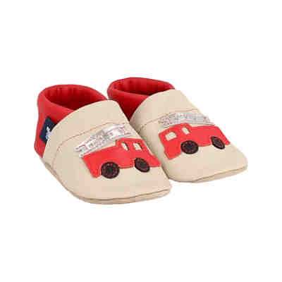 Lederpuschen / Hausschuhe / Slipper mit Feuerwehr Hausschuhe 2