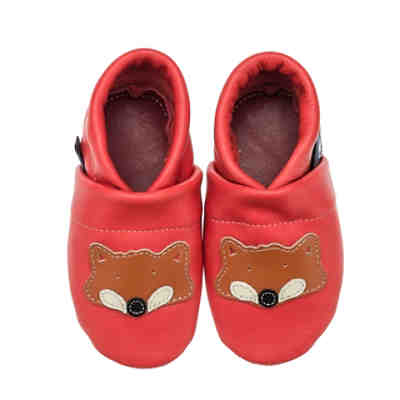 Lederpuschen / Hausschuhe / Slipper mit Fuchs Hausschuhe 2