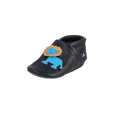 Krabbelschuhe / Lederpuschen / Hausschuhe mit Löwe Krabbelschuhe