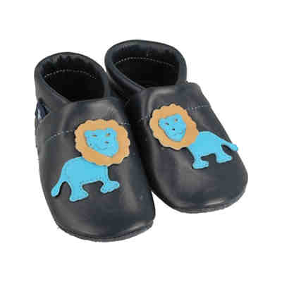 Krabbelschuhe / Lederpuschen / Hausschuhe mit Löwe Krabbelschuhe 2