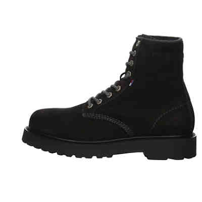 Nubuk Warmlined Lace Up Boots Glattleder uni Ankle Boots 2
