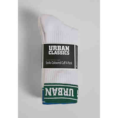 Short Sporty Logo Socks Coloured Cuff 4-Pack Socken 2