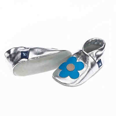 Krabbelschuhe / Lederpuschen / Hausschuhe mit Blume Krabbelschuhe 2