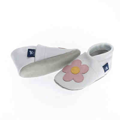 Krabbelschuhe / Lederpuschen / Hausschuhe mit Blume Krabbelschuhe 2