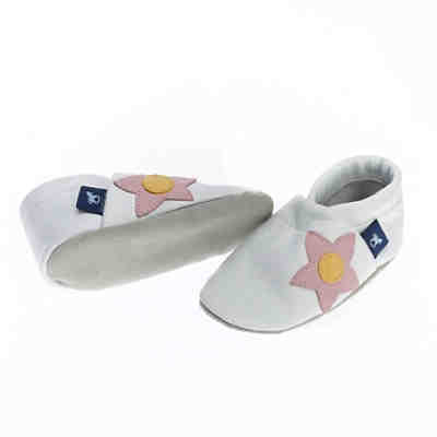 Krabbelschuhe / Lederpuschen / Hausschuhe mit Blume Krabbelschuhe 2