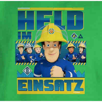 Feuerwehrmann Sam Jungen - Jungen Kinder T-Shirt - Held im Einsatz - T-Shirts für Jungen 2