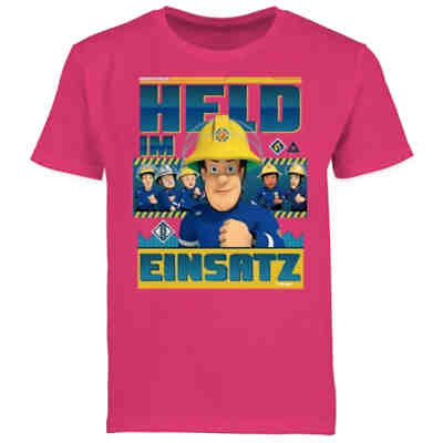 Feuerwehrmann Sam Jungen - Jungen Kinder T-Shirt - Held im Einsatz - T-Shirts für Jungen