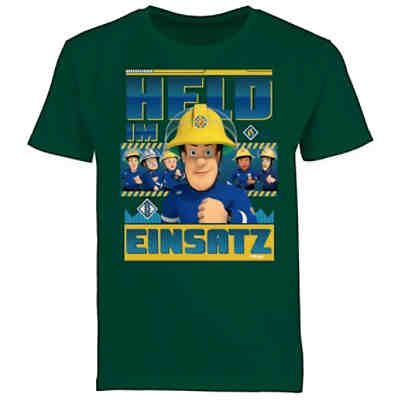 Feuerwehrmann Sam Jungen - Jungen Kinder T-Shirt - Held im Einsatz - T-Shirts für Jungen
