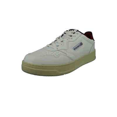 Herren Low Sneaker Noors Low Top B48-3632 Weiß 07 White Black Red Kunstleder Sneakers Low 2