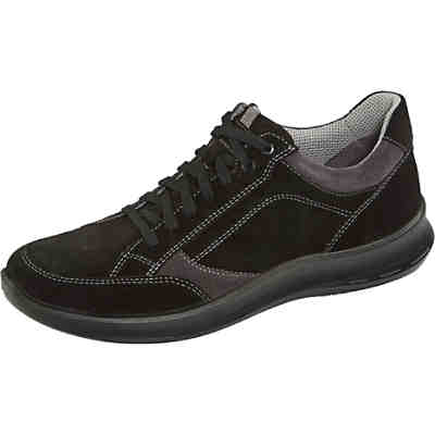 Schnürschuh mit kontrastfarbenen Nähten Schuhweite: H