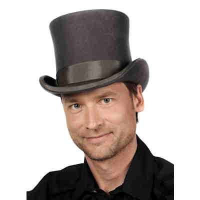 Steampunk Zylinder grau