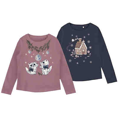 Langarmshirt NMFVISMAS Doppelpack für Mädchen