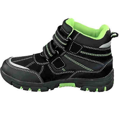 Canadians Jungen Schuhe Boots Winterstiefel TEX 467-184 schwarz-grün Stiefel 2