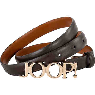 Damen Gürtel - Belt 2 cm, Echtleder, Logo-Schließe Gürtel