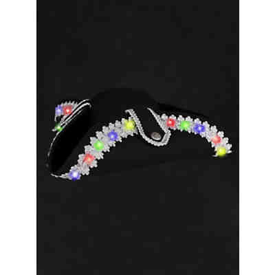 LED Hut silber-bunt