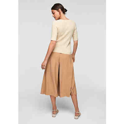 Rippstrick-Jacke mit Muschelsaum Strickjacken 2
