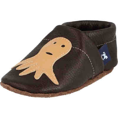Krabbelschuhe / Lederpuschen / Hausschuhe mit Krake Krabbelschuhe