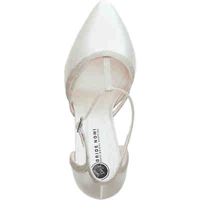 Brautschuh aus Satin, Absatzhöhe 8 cm Klassische Pumps 2