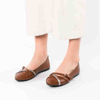 Metallic Comfort Klassische Ballerinas 2
