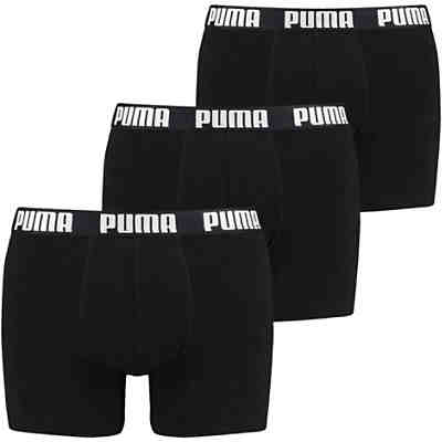 Herren Boxer Shorts, 3er Pack - Everyday Boxers, Cotton Stretch, einfarbig Boxershorts