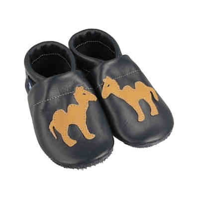 Krabbelschuhe / Lederpuschen / Hausschuhe mit Kamel Krabbelschuhe 2