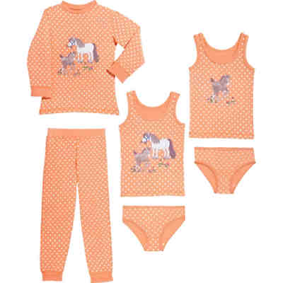Mädchen-Wäsche-Set 6-tlg. Single-Jersey