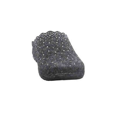 Damen Hausschuhe Slipper Hausschuh Gemütlich Puschen Textil uni Hausschuhe 2