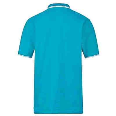 Poloshirt Brusttasche,Knopfleiste,Garngefärbt kurzarm uni Straight Fit blickdicht Baumwolle,Kunstfaser 2