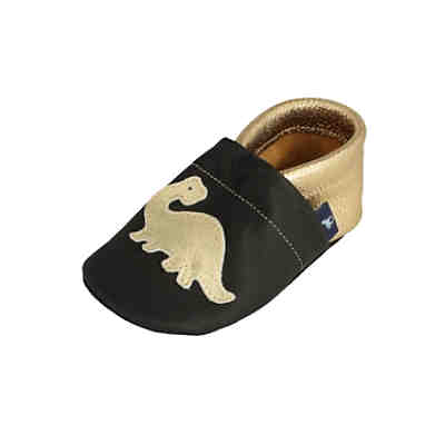 Lederpuschen / Hausschuhe / Slipper mit Dinosaurier Hausschuhe