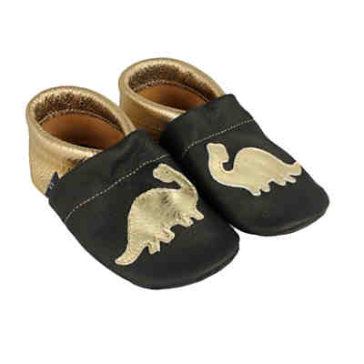 Lederpuschen / Hausschuhe / Slipper mit Dinosaurier Hausschuhe 2