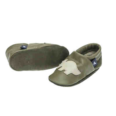 Krabbelschuhe / Lederpuschen / Hausschuhe mit Dinosaurier Krabbelschuhe 2