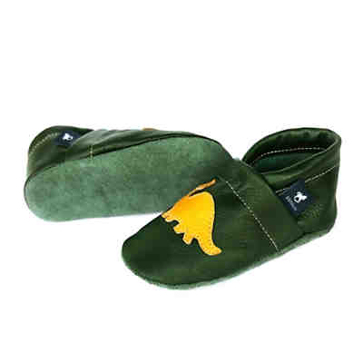 Lederpuschen / Hausschuhe / Slipper mit Dinosaurier Hausschuhe 2