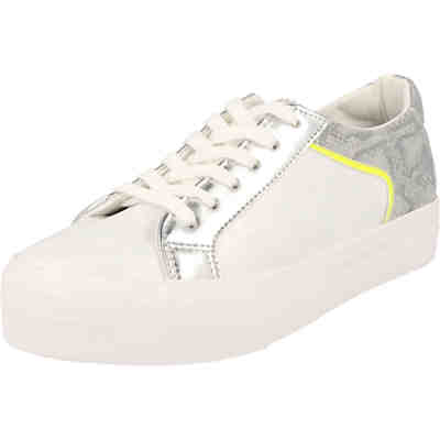 Damen Schuhe klassischer Halbschuhe Schnürer Sneaker 236-845 Silver Klassische Halbschuhe