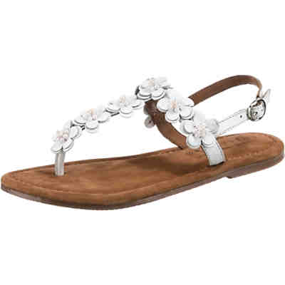 Echtleder High Fashion T-Steg-Sandalen