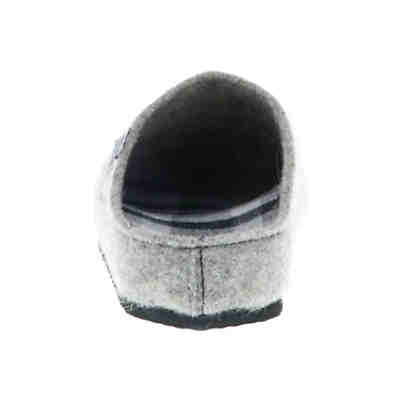 Herren Hausschuhe Pantoffeln Pantoletten Naturwollfilz (#HomeOffice) grau 2