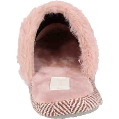 Cloxx U67525.1 Damen Pantoffeln flauschige Hausschuhe gefüttert in Old Pink Hausschuhe 2